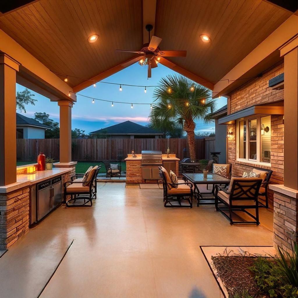 Concrete patio - CONCRETRON LLC St. Pete